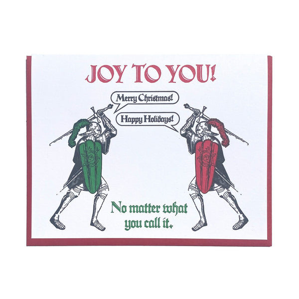 Knight Holiday Greeting Card