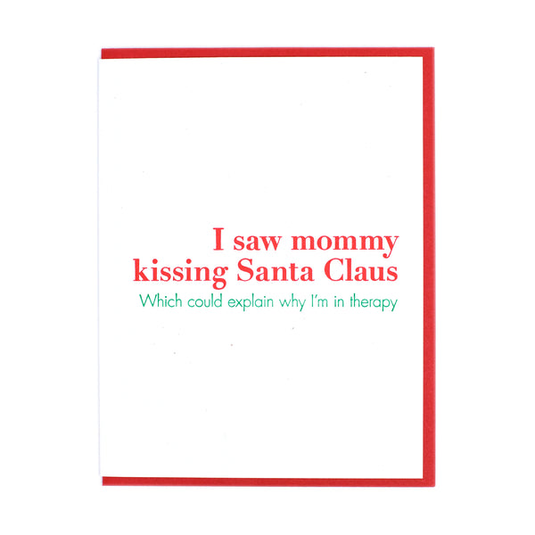 Kissing Santa
