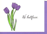 Buttface Flower Greeting Card
