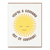 Goddamn Sunshine Greeting Card