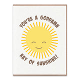 Goddamn Sunshine Greeting Card