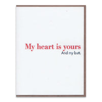 My Butt is Yours greeting card