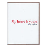 My Butt is Yours greeting card