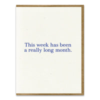 Long Month Greeting Card