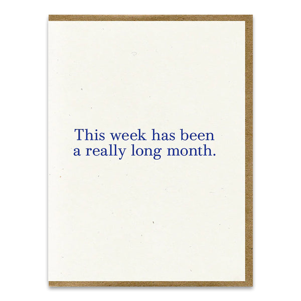 Long Month Greeting Card