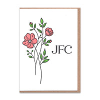 JFC Flower greeting card