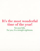 Nightmare Holiday greeting card