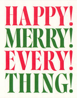 Merry Everything Greeting Card