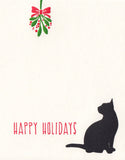 Mistletoe Cat Greeting Card