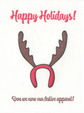 Reindeer Hat Greeting Card