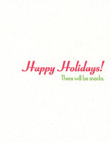 Holiday Snacks Greeting Card