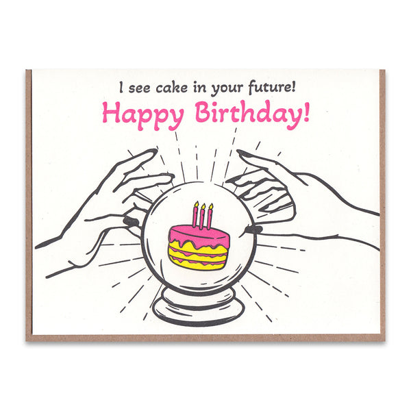 Crystal Ball Birthday Greeting Card