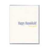 Lit Hanukkah Greeting Card