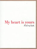 My Butt is Yours greeting card