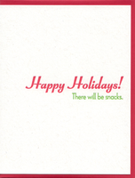 Holiday Snacks Greeting Card