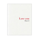 Love You Mean It greeting card