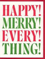 Merry Everything Greeting Card