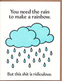 Ridiculous Rain greeting card