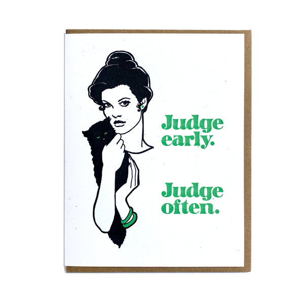 Judge Early Greeting Card