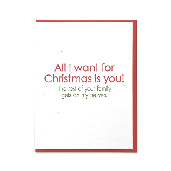 Nerves Christmas greeting card