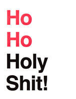 Holy Shit Christmas greeting card