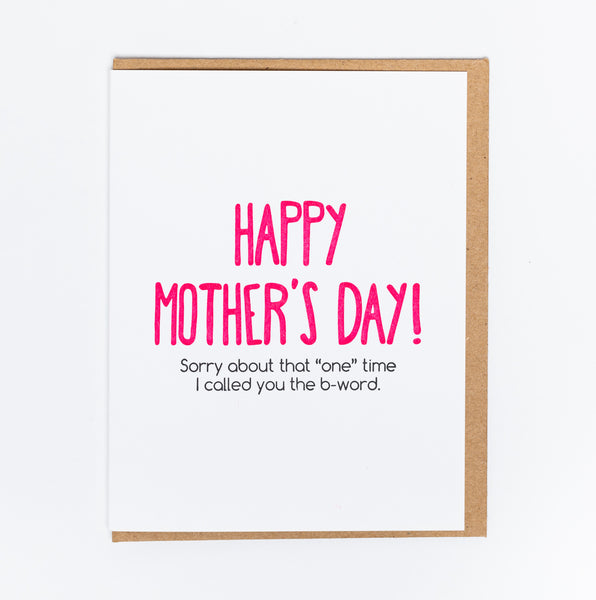 B-word Mother's Day