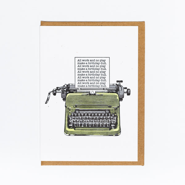 Typewriter Birthday