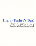Heating Father's Day Greeting Card